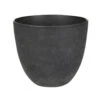 Ter Steege Bloempot - Zwart - Natuursteen Look - D23 X H20 Cm -Groene Hoek 1000042951