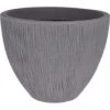 Pro Garden Bloempot Geribbeld Lava 31cm Grijs -Groene Hoek 1000043065