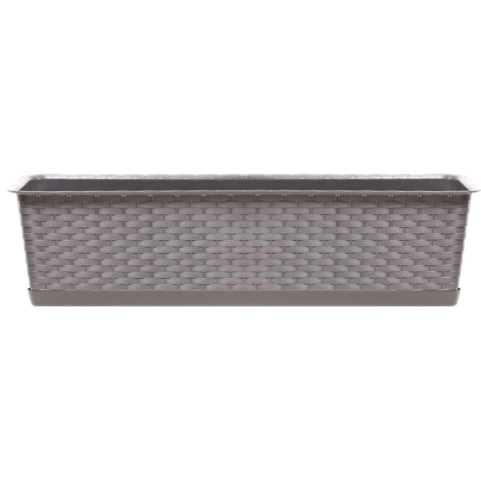 Prosperplast Plantenbak - Rotan - Rechthoek - Taupe - 40 X 17 X 15 Cm 3 Prosperplast Plantenbak - Rotan - Rechthoek - Taupe - 40 X 17 X 15 Cm