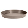 EDA Bloempot - Toscane - Onderschaal - Taupe - Kunststof - D28 Cm -Groene Hoek 1000049447