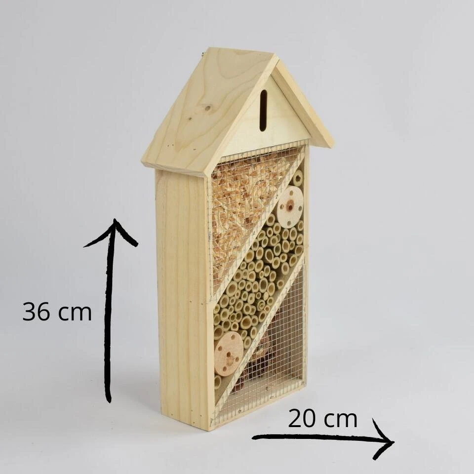 Orange85 Bijenhotel Insectenhotel Vlinders 36x20x8,5 Cm Hout 5 Orange85 Bijenhotel Insectenhotel Vlinders 36x20x8,5 Cm Hout - Afbeelding 3