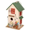 Boltze Vogelhuisje - Wit Met Groen - Huis - 26 Cm -Groene Hoek 1000058125