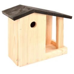 Esschert Design Vogelhuisje - Hout - Incl. Voedertafel - 24,4 Cm