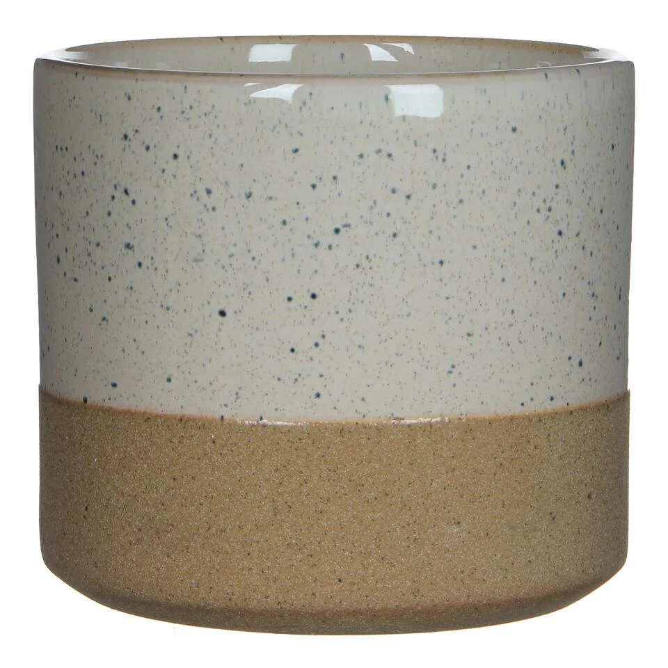 Mica Decorations Lago Bloempot - H16,5 X Ø18 Cm - Wit 3 Mica Decorations Lago Bloempot - H16,5 X Ø18 Cm - Wit