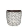 Mica Decorations Daan Bloempot - H17,5 X Ø19 Cm - Wit 1 Mica Decorations Daan Bloempot - H17,5 X Ø19 Cm - Wit -Groene Hoek 1000058695