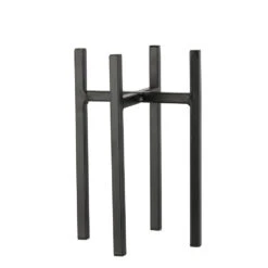 Mica Decorations Ascot Plantenstandaard - L14 X B14 X H25 Cm - Zwart