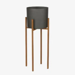 Mica Decorations Ascot Plantenstandaard L24 X B24 X H55 Cm Roest -Groene Hoek 1000062269 0111