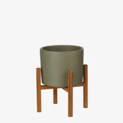 Mica Decorations Ascot Plantenstandaard L16,5 X B16,5 X H16 Cm Roest -Groene Hoek 1000062282 0111