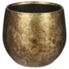 Mica Decorations - Plantenpot-bloempot - Terracotta - Goud - D19 En H17 Cm -Groene Hoek 1000066390
