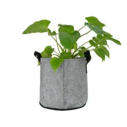 QUVIO Plantenzak - 30 X 25 Cm - Vilt - Grijs 8 QUVIO Plantenzak - 30 X 25 Cm - Vilt - Grijs -Groene Hoek 1000071710 0102