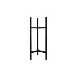 QUVIO Plantenstandaard Inclusief Pot - 22 X 22 X 60 Cm - Metaal - Zwart - S -Groene Hoek 1000071727 0103