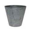Ter Steege Plantenpot/bloempot - Natuursteen Look - Grijs - D17 X H 24 Cm -Groene Hoek 1000073751
