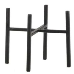 Mica Decorations Plantenstandaard - Verhoger - Zwart - H16 X B14 Cm