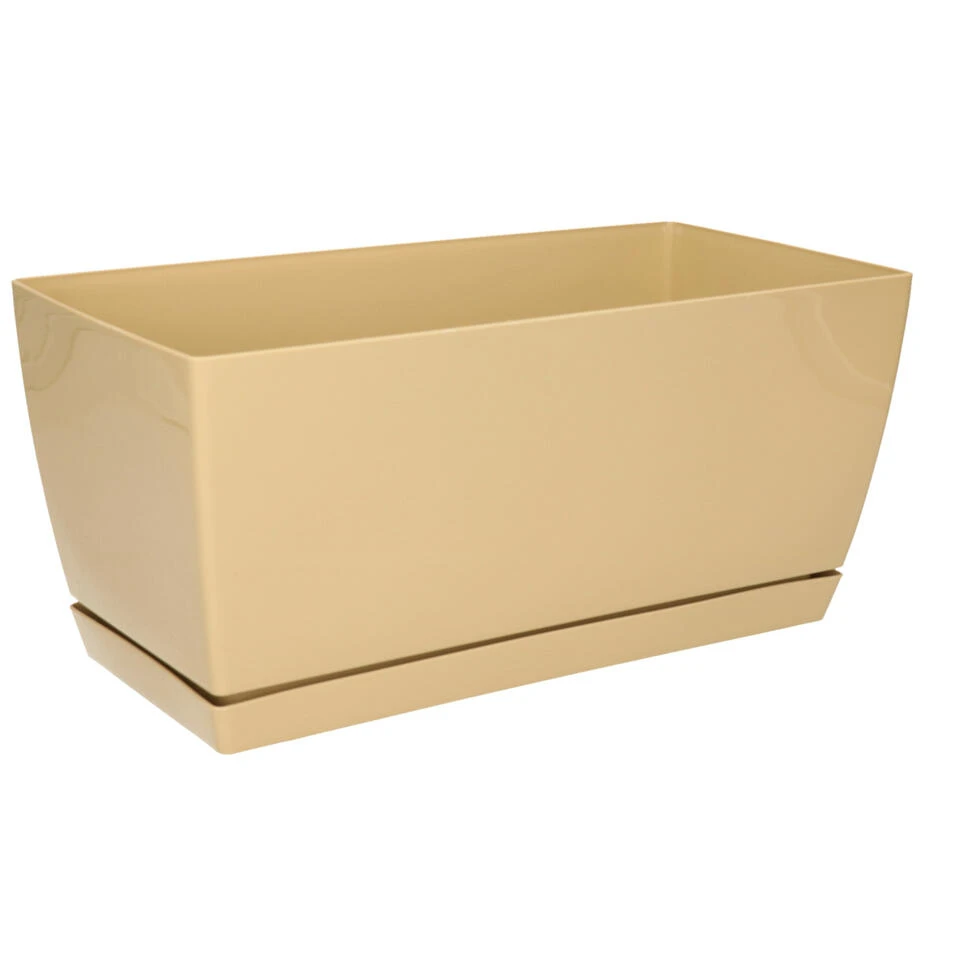 Prosperplast Plantenbak - Kunststof - Licht Bruin - 29 X 14 X 13,6 Cm 3 Prosperplast Plantenbak - Kunststof - Licht Bruin - 29 X 14 X 13,6 Cm