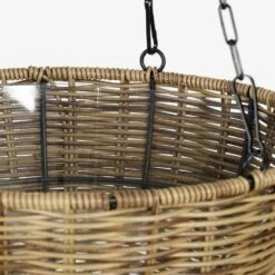 Mica Decorations Luso Hangende Mand Voor Planten - Kunststof - Bruin -Groene Hoek 1000077304 0102