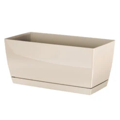 Nieuwe uitgaven 3 Prosperplast Bloempot - Kunststof - Creme-beige - 29 X 14 X 13,6 Cm