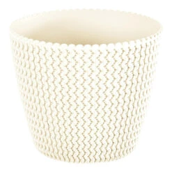 Prosperplast Plantenpot/bloempot - Kunststof - Creme - D30 X H25 Cm