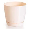Prosperplast Plantenpot/bloempot - Kunststof - Creme Beige - D24 X H22 Cm -Groene Hoek 1000077310