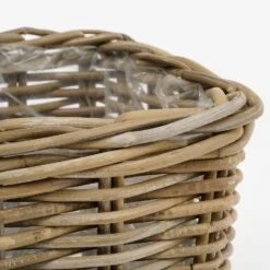 Mica Decorations Marcia Plantenmand Voor Buiten - Set Van 4 - H30 Cm -Groene Hoek 1000077325 0101