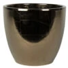 Steege Plantenpot/bloempot - Keramiek - Goud - Glanzend - D24 X H22 -Groene Hoek 1000077578