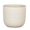 Mica Decorations Plantenpot - Keramiek - Mat Wit - D12,5/H11cm -Groene Hoek 1000083004