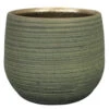 Ter Steege Plantenpot - Keramiek - Donkergroen - D15-H13 Cm 1 Ter Steege Plantenpot - Keramiek - Donkergroen - D15-H13 Cm -Groene Hoek 1000083048