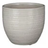 Mica Decorations Plantenpot - Terracotta - Lichtgrijs - D16/H14 Cm -Groene Hoek 1000085620