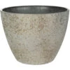 Ter Steege Bloempot/plantenpot - Buiten - Beige/goud - D29/H22 Cm