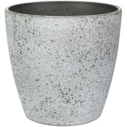 Ter Steege Bloempot/plantenpot - Buiten - Betongrijs - D13/H12 Cm