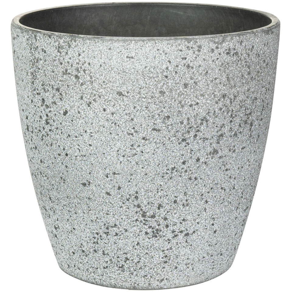 Ter Steege Bloempot/plantenpot - Buiten - Betongrijs - D13/H12 Cm 3 Ter Steege Bloempot/plantenpot - Buiten - Betongrijs - D13/H12 Cm