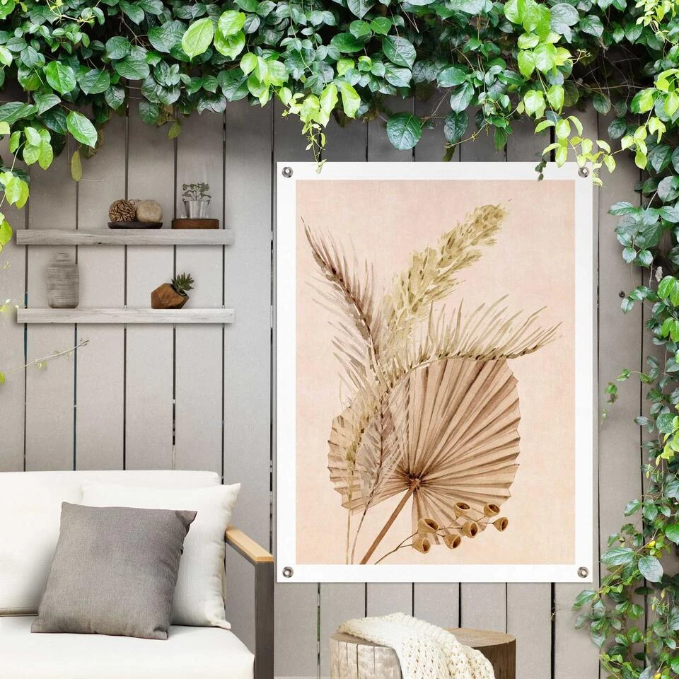 Tuinposter Japandi Style 80x60 Cm Beige 4 Tuinposter Japandi Style 80x60 Cm Beige - Afbeelding 2