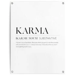 Tuinposter Karma 80x60 Cm Zwart-Wit