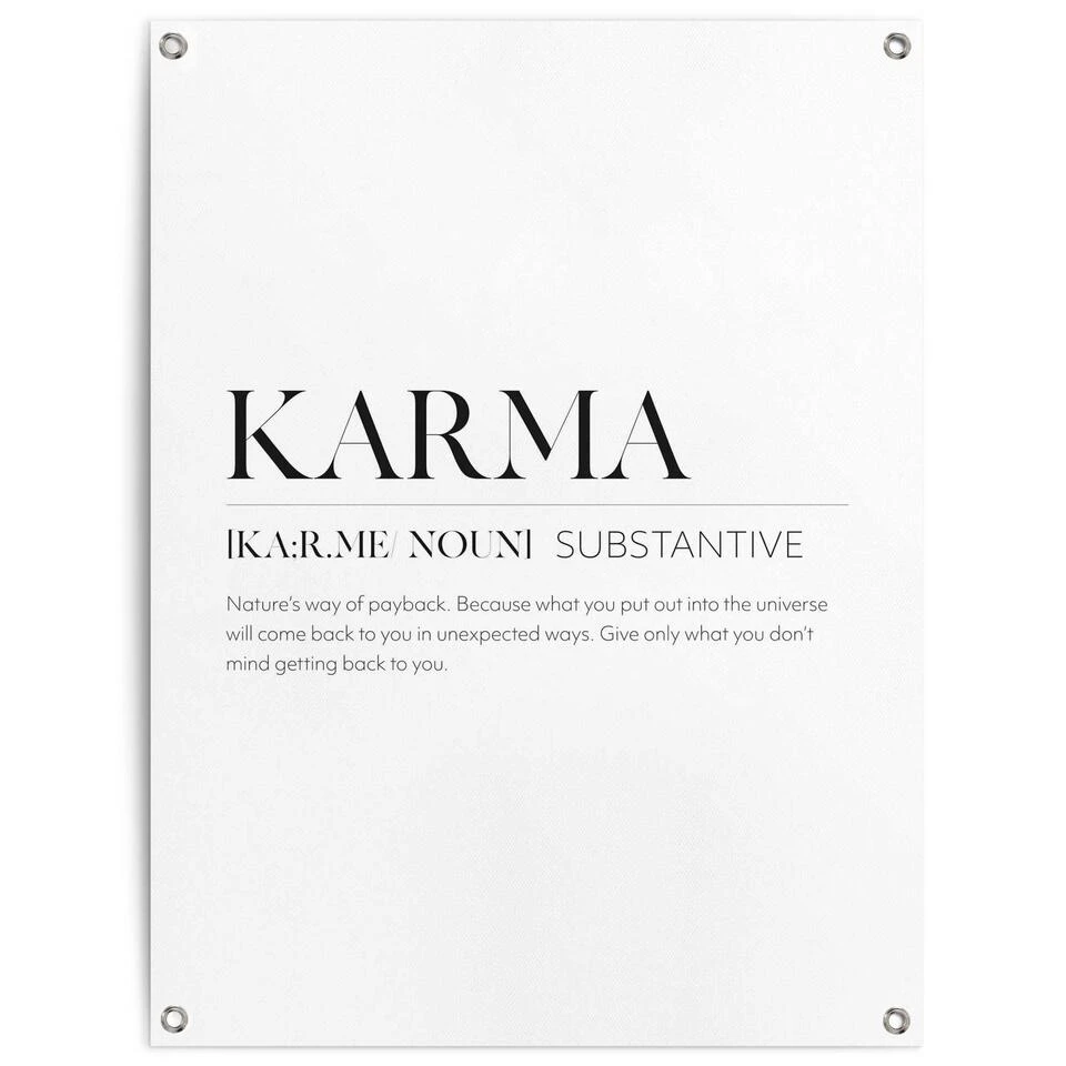 Tuinposter Karma 80x60 Cm Zwart-Wit 3 Tuinposter Karma 80x60 Cm Zwart-Wit