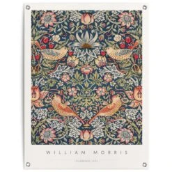 Tuinposter William Morris - Aardbeiendief 80x60 Cm Bont