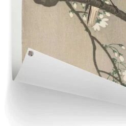 Tuinposter Ohara Koson Koolmezen Op Bloesemtak 80x60 Cm Beige -Groene Hoek 1000088364 0102