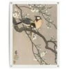 Tuinposter Ohara Koson Koolmezen Op Bloesemtak 80x60 Cm Beige -Groene Hoek 1000088364