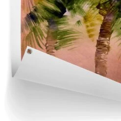 Tuinposter Painted Palm Trees 80x60 Cm Bruin -Groene Hoek 1000088365 0102