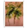 Tuinposter Painted Palm Trees 80x60 Cm Bruin -Groene Hoek 1000088365