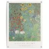 Tuinposter Gustav Klimt - Zonnebloemen 80x60 Cm Groen -Groene Hoek 1000088370