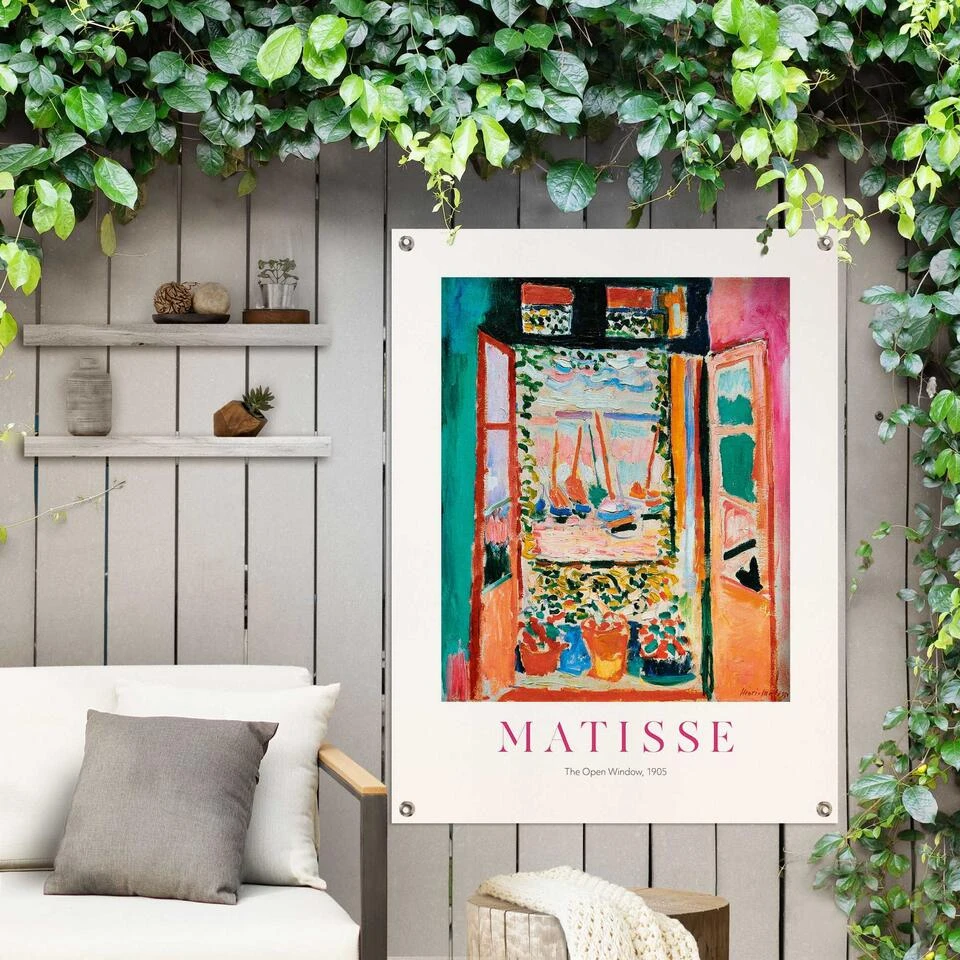 Tuinposter Henri Matisse Window 80x60 Cm Bont 4 Tuinposter Henri Matisse Window 80x60 Cm Bont - Afbeelding 2