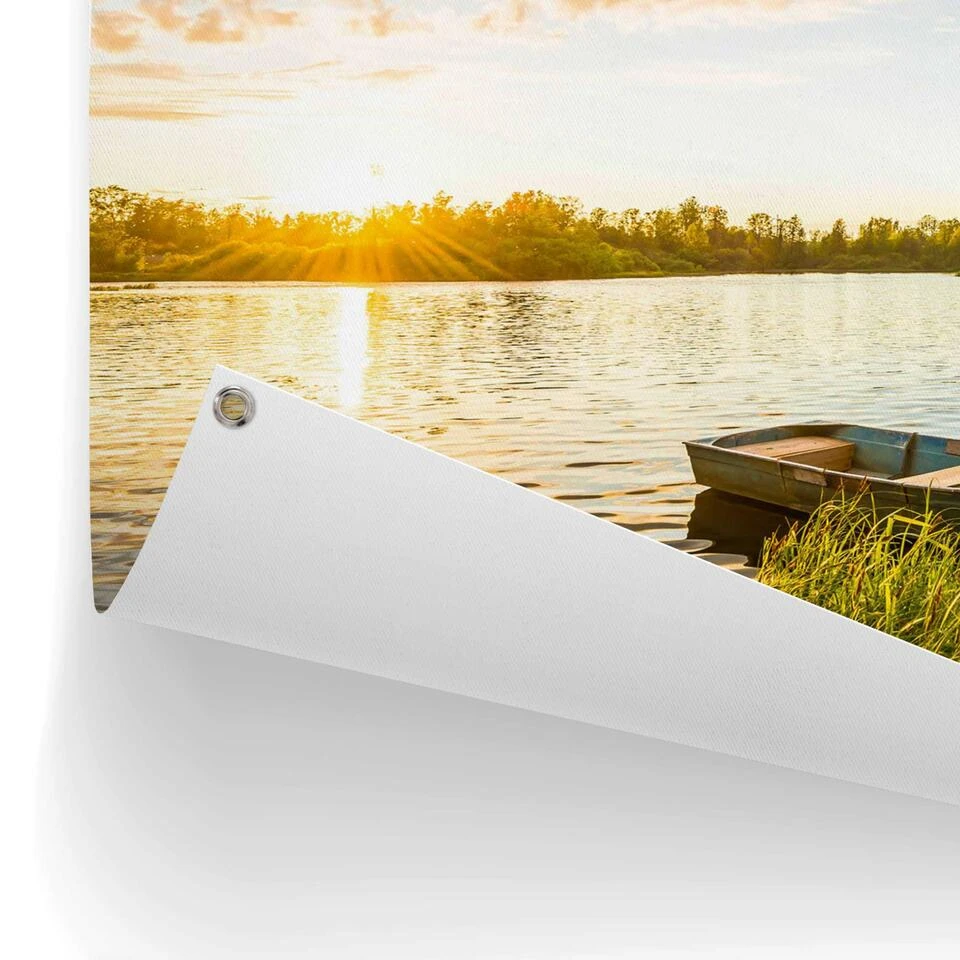 Tuinposter Zonsopgang 60x80 Cm Blauw 5 Tuinposter Zonsopgang 60x80 Cm Blauw - Afbeelding 3