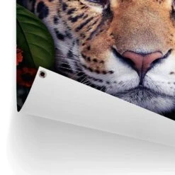 Tuinposter Luipaard 80x60 Cm Oranje -Groene Hoek 1000088835 0102