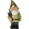 Pro Garden Tuinkabouter Beeld Bobby Green - Polystone - 31 Cm -Groene Hoek 1000090243