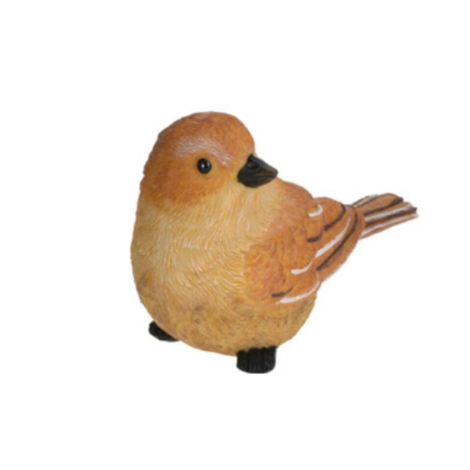 Merkloos Decoratie Tuinbeeld Vogeltje - Lijster - Polystone - 12 Cm 3 Merkloos Decoratie Tuinbeeld Vogeltje - Lijster - Polystone - 12 Cm