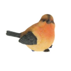 Merkloos Decoratie Tuinbeeld Vogeltje - Kneu - Polystone - 13 Cm -Groene Hoek 1000090259 0101