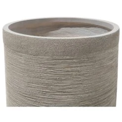 Beliani Plantenbak Voor Buiten SAMOS - Beige Klei-vezelmengsel -Groene Hoek 1000091952 0103