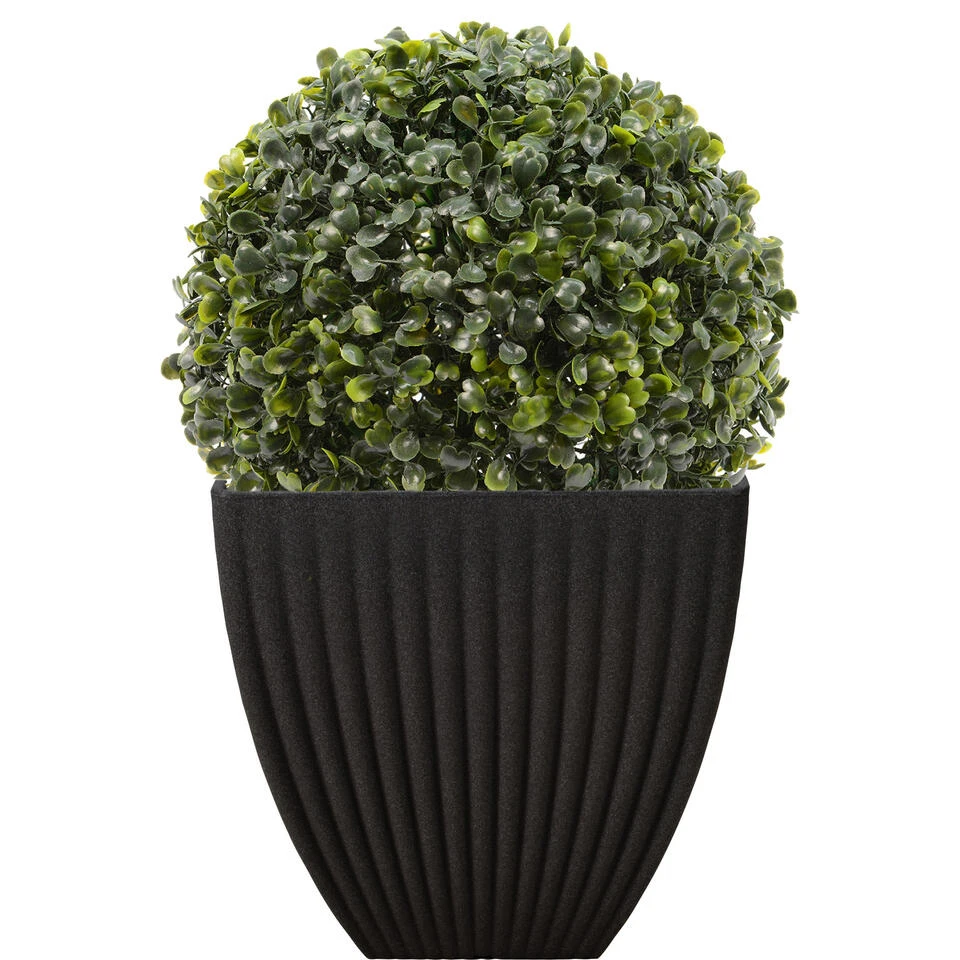 Pro Garden Plantenpot - Tuin - Kunststof - Antraciet - 40 X 42 Cm 4 Pro Garden Plantenpot - Tuin - Kunststof - Antraciet - 40 X 42 Cm - Afbeelding 2