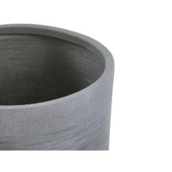 Beliani Plantenbak Voor Buiten SAMOS - Grijs Klei-vezelmengsel -Groene Hoek 1000092439 0103