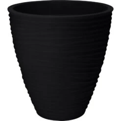 Pro Garden Plantenpot - Tuin - Kunststof - Antraciet - D40 X H42 Cm