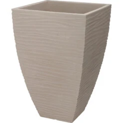 Pro Garden Plantenpot - Tuin - Kunststof - Zand/beige - D40 X H60 Cm